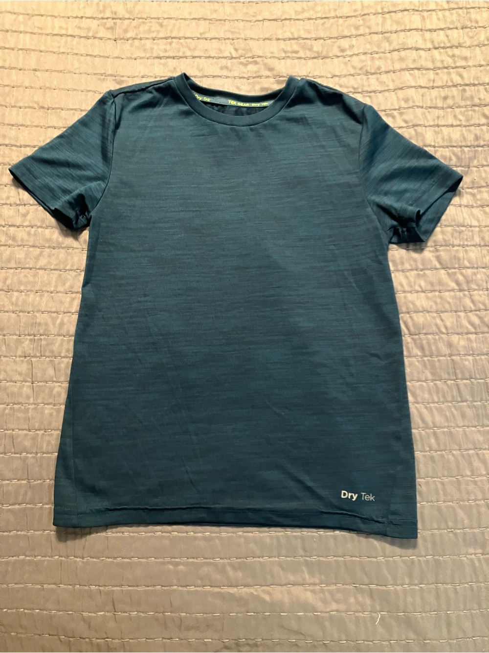 tek gear Boys Teal Crew Neck Dry Tek Short Sleeve Tee